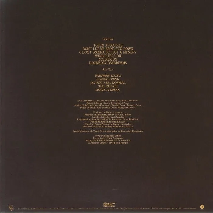 Back cover — The HELLACOPTERS — Overdriver