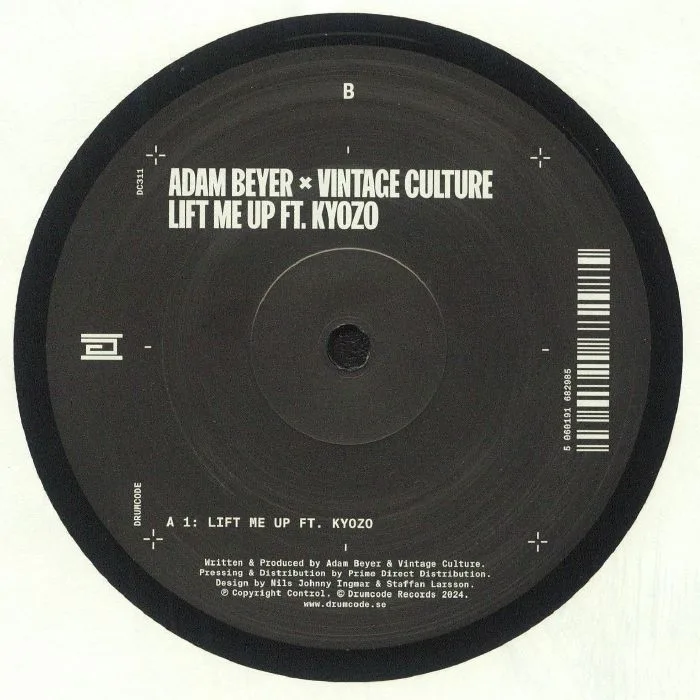 Back cover — Adam BEYER / VINTAGE CULTURE — Lift Me Up