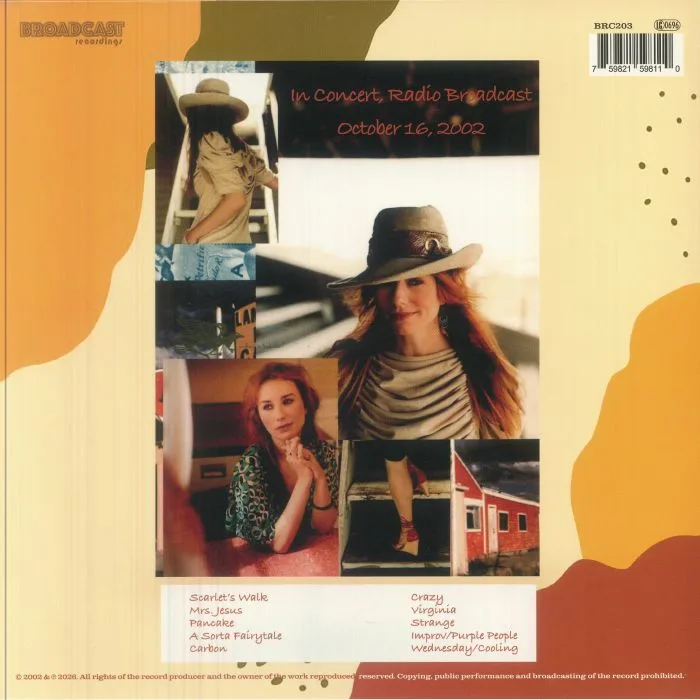 Обратная сторона обложки — Tori AMOS — Italian Premiere Radio Broadcast 2002