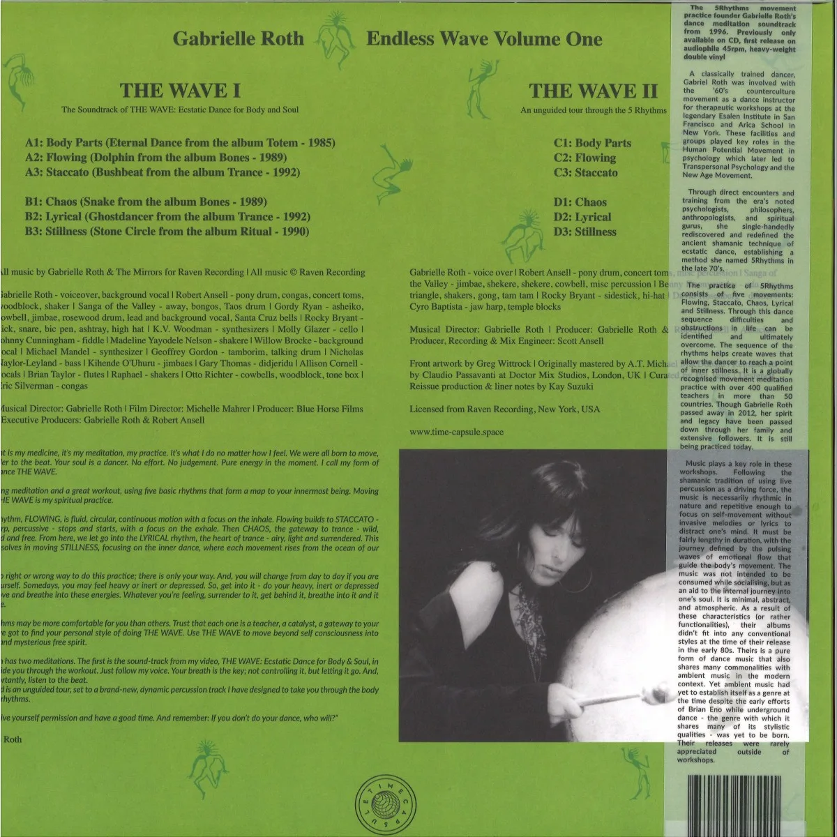 Back cover — Gabrielle Roth — Endless Wave Volume 1