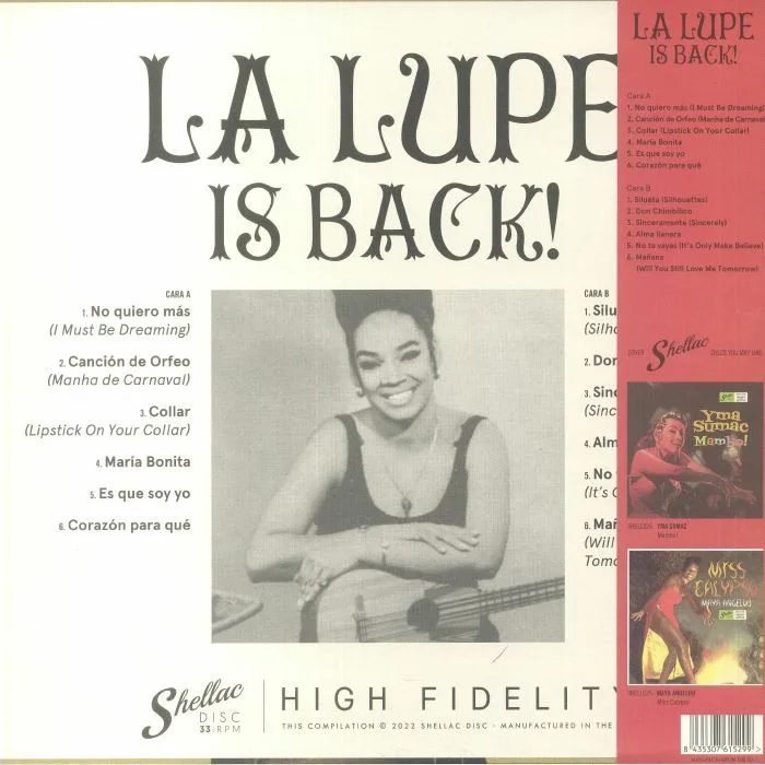 Обратная сторона обложки — LA LUPE — La Lupe Is Back! (reissue)