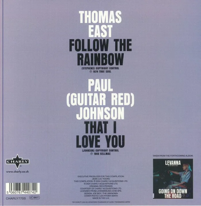 Back cover — Thomas EAST / PAUL "GUITAR RED" JOHNSON — Follow The Rainbow