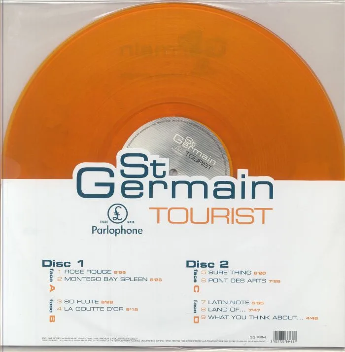 Обратная сторона обложки — ST GERMAIN — Tourist (remastered)