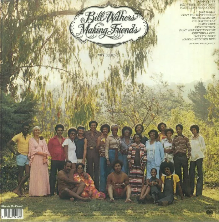 Обратная сторона обложки — Bill WITHERS — Making Music (50th Anniverary Edition)