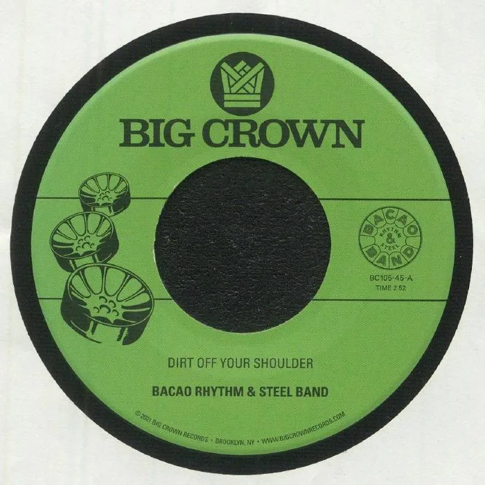 Front cover — BACAO RHYTHM & STEEL BAND — Dirt Off Your Shoulder
