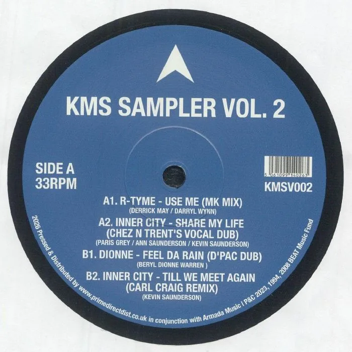 Front cover — R TYME / INNER CITY / DIONNE — KMS Sampler Vol 2