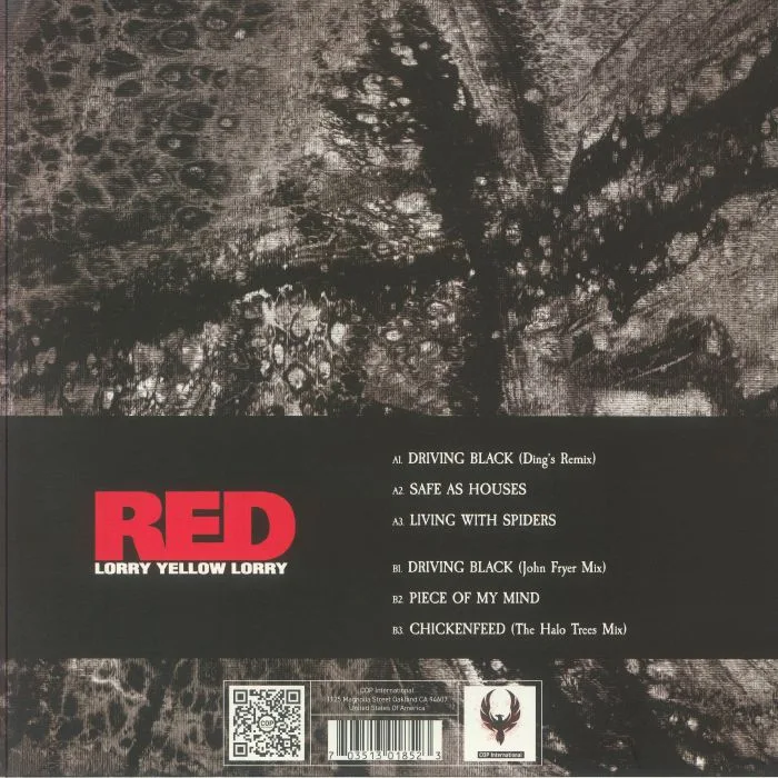 Обратная сторона обложки — RED LORRY YELLOW LORRY — Driving Black