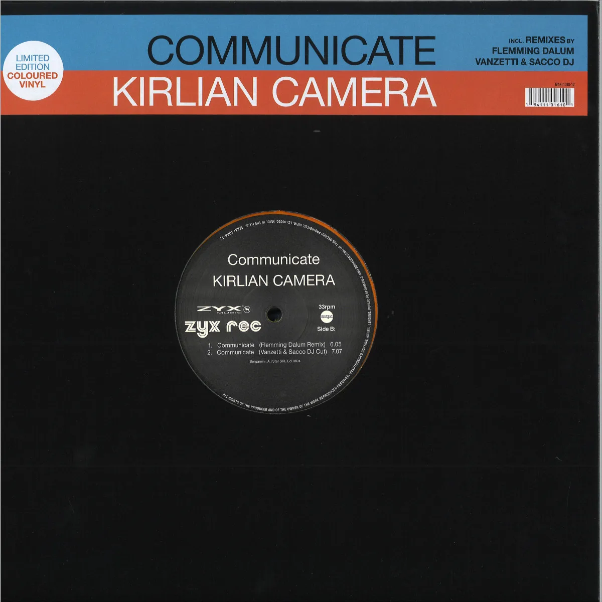 Обратная сторона обложки — Kirlian Camera — Communicate