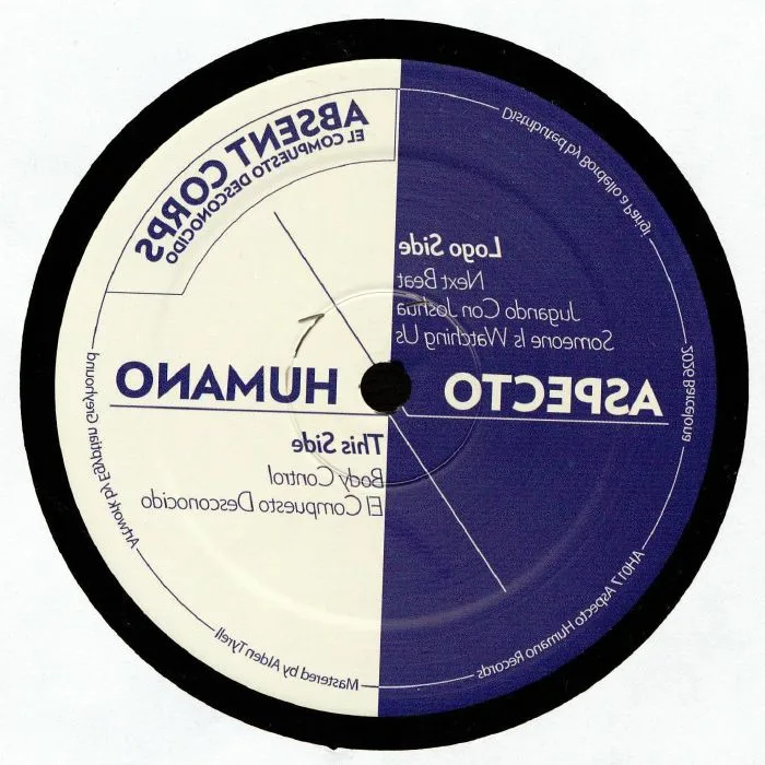Обратная сторона обложки — ABSENT CORPS — El Compuesto Desconocido EP