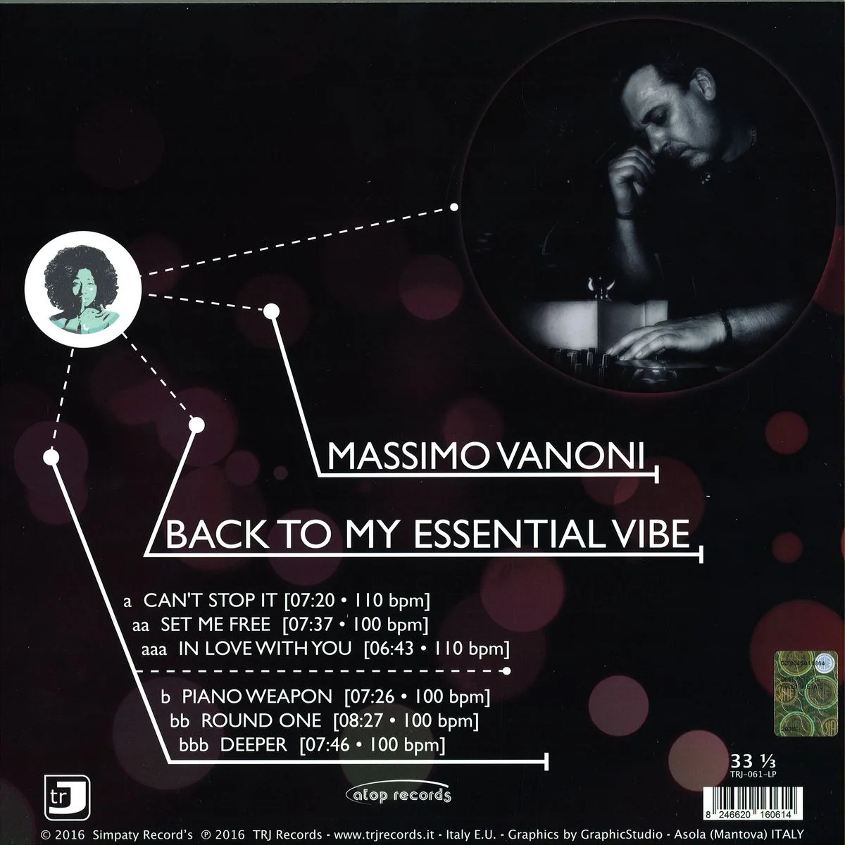 Back cover — Massimo Vanoni — Back To My Essential Vibe