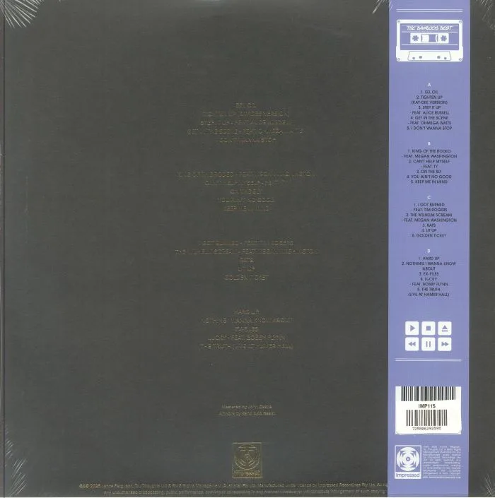 Back cover — The BAMBOOS — Best (25th Anniversary Edition)