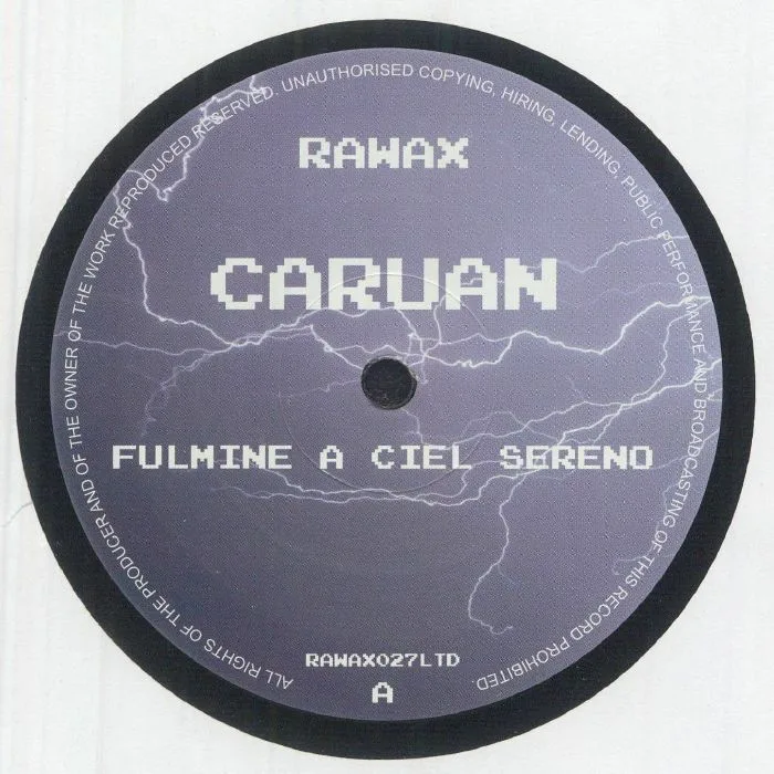 Лицевая сторона обложки — CARUAN — Fulmine A Ciel Sereno