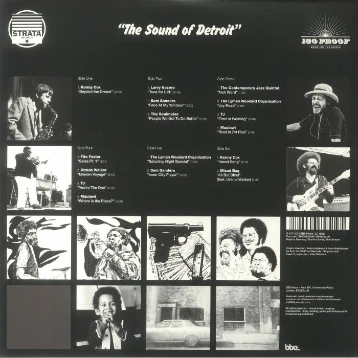 Back cover — DJ AMIR / VARIOUS — Strata Records: The Sound Of Detroit Volume 1