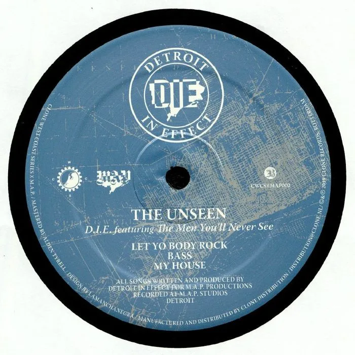 Обратная сторона обложки — DIE feat THE MEN YOU'LL NEVER SEE — The Unseen