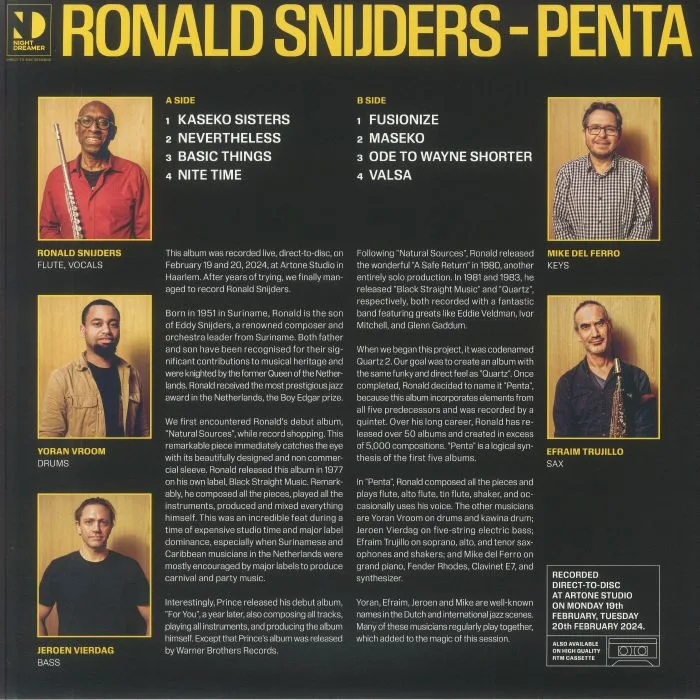 Обратная сторона обложки — Ronald SNIJDERS — Penta