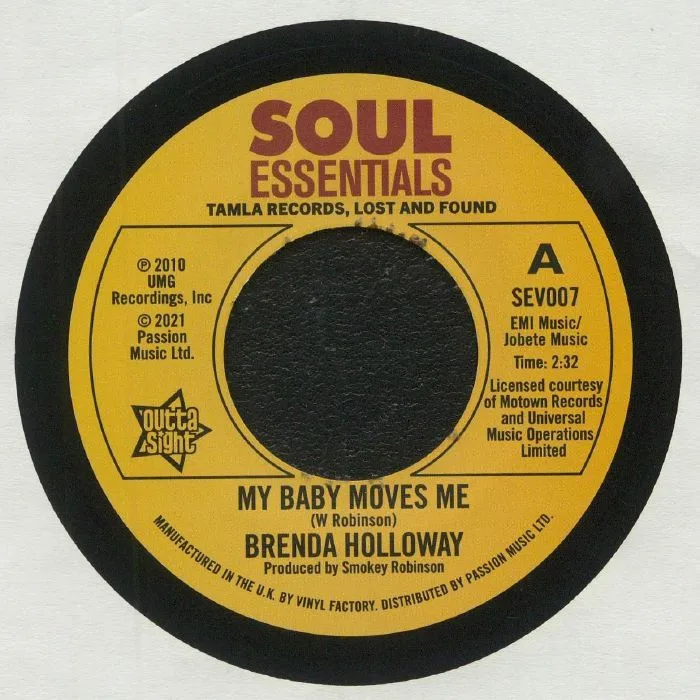 Front cover — Brenda HOLLOWAY — My Baby Moves Me