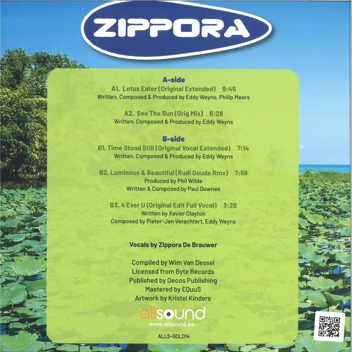 Back cover — ZIPPORA — 25 YEARS
