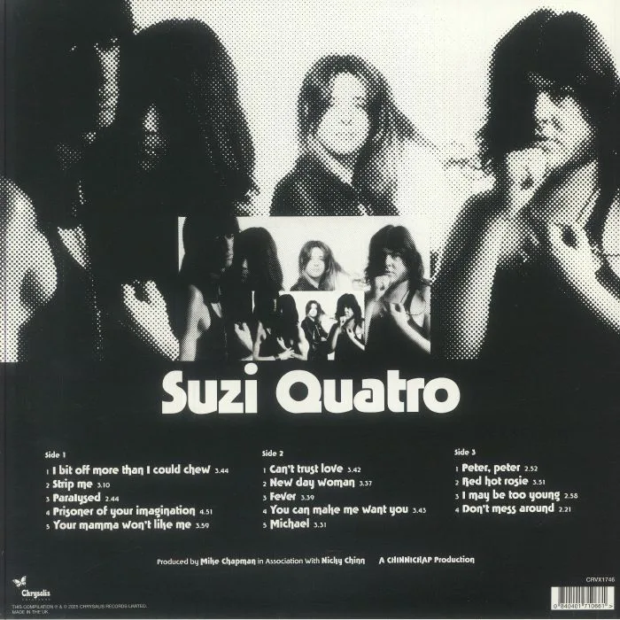 Back cover — Suzi QUATRO — Your Mamma Won't Like Me (50th Anniversary Edition) (Record Store Day RSD 2025)