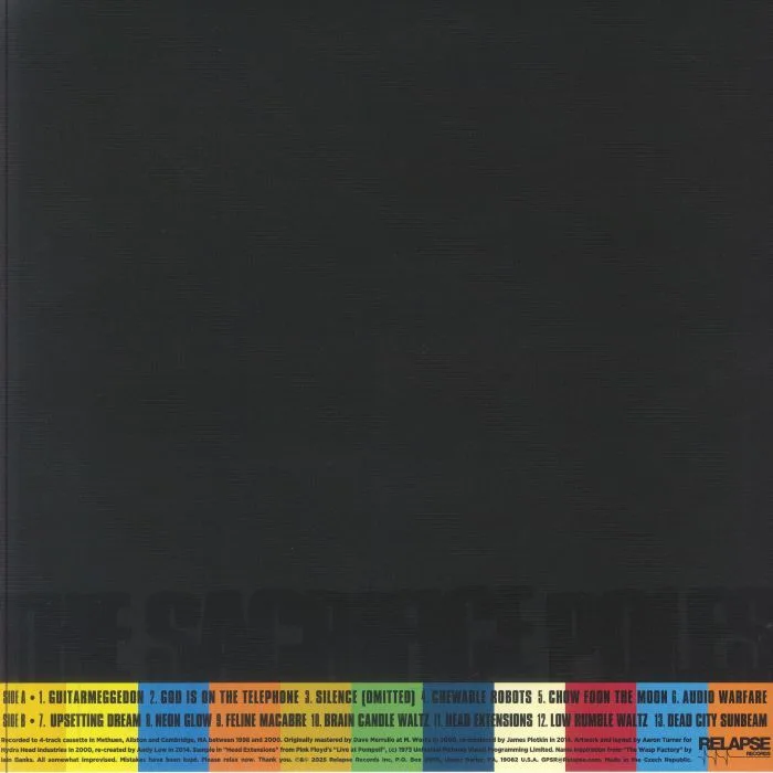 Back cover — CAVE IN — The Sacrifice Poles (reissue)
