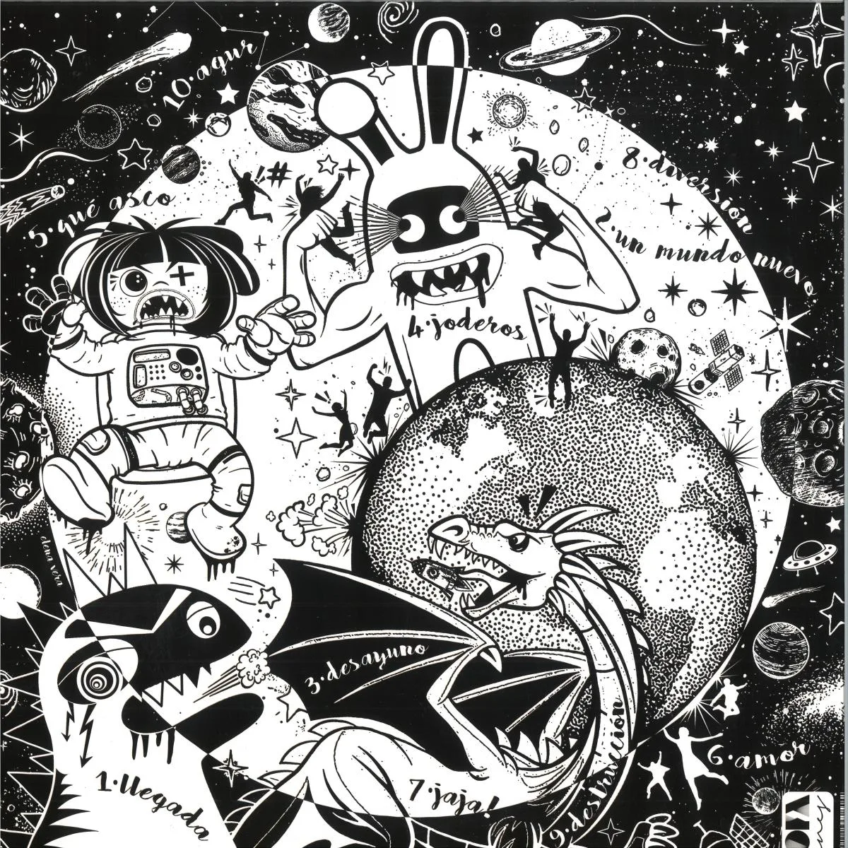 Back cover — Mailu — Martian Princess Arrives LP
