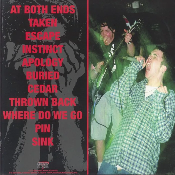 Back cover — UNDERTOW — At Both Ends (30th Anniversary Edition)