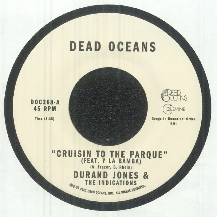 Front cover — Durand & THE INDICATIONS JONES feat Y La Bamba — Cruisin To The Parque