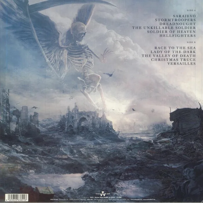Back cover — SABATON — The Symphony To End All Wars