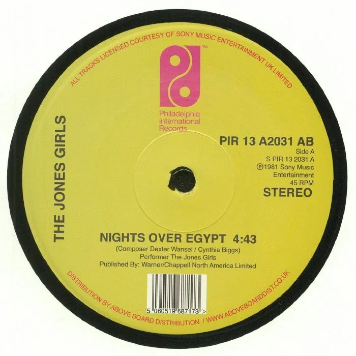 Front cover — The JONES GIRLS — Nights Over Egypt (reissue)