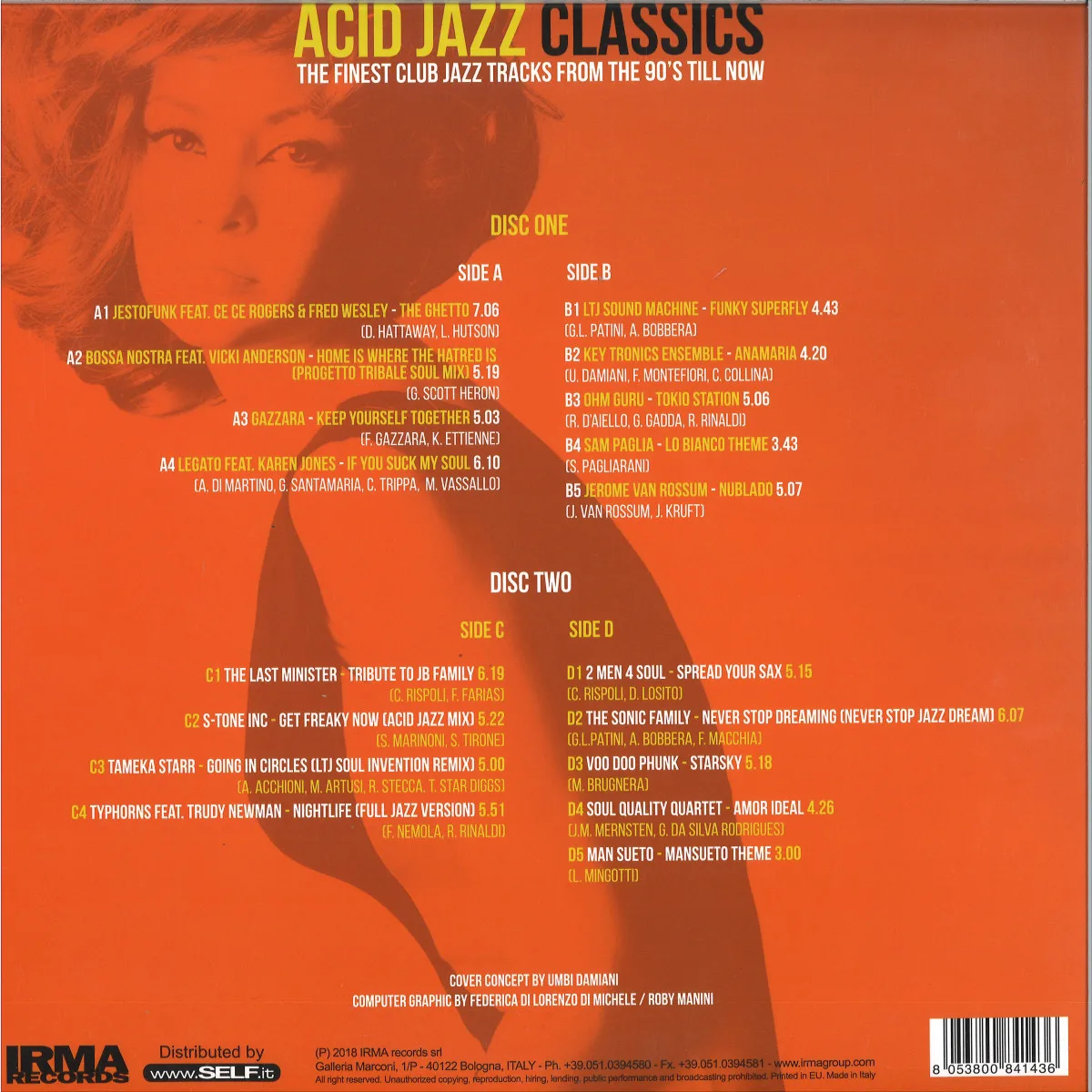 Обратная сторона обложки — Various — ACID JAZZ CLASSICS 2x12"