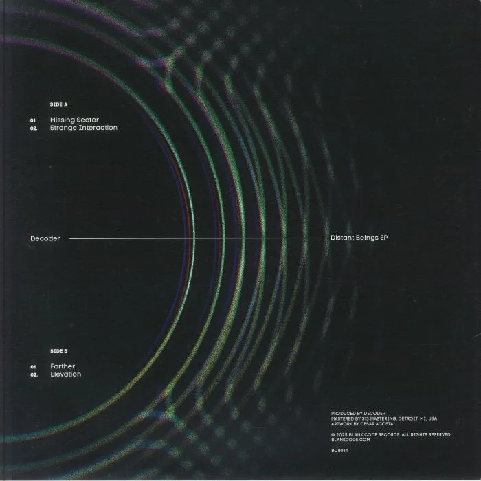 Back cover — DECODER — Distant Beings EP