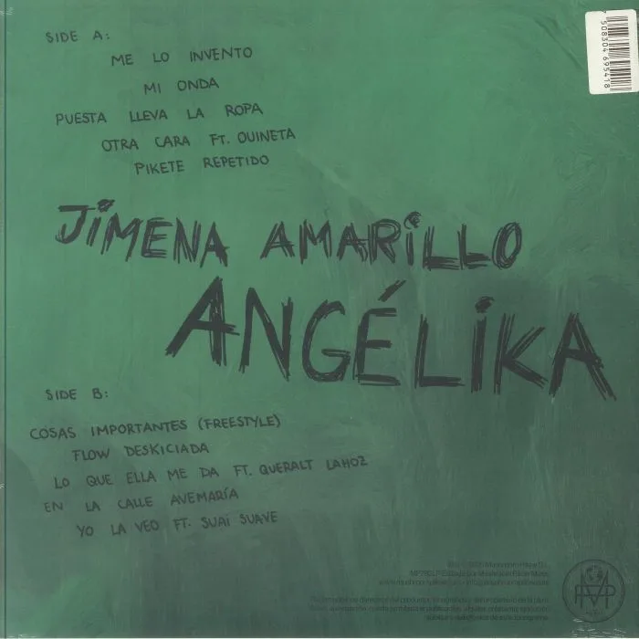 Back cover — Jimena AMARILLO — Angelika