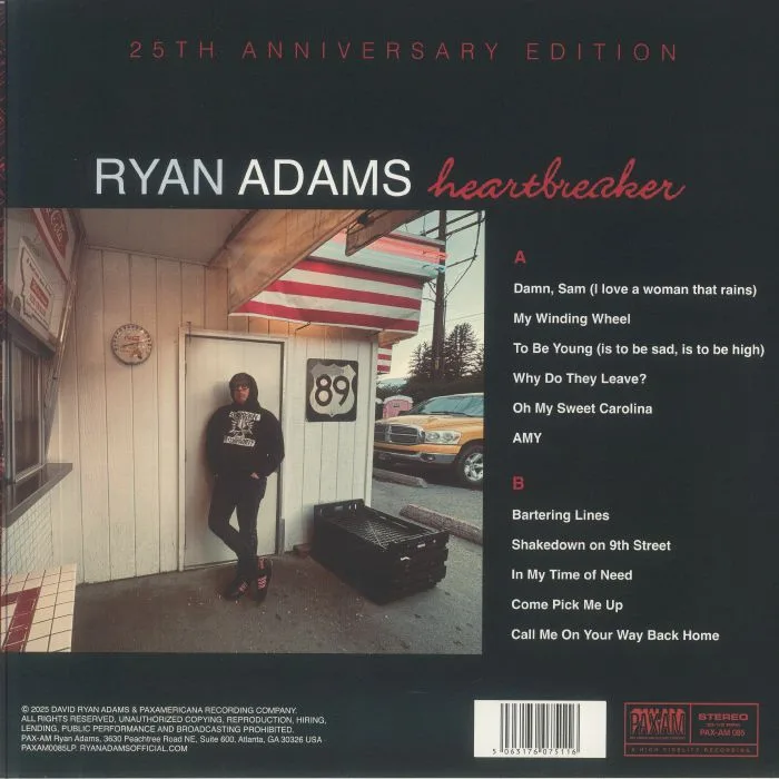 Back cover — Ryan ADAMS — Heartbreaker (25th Anniversary Edition)