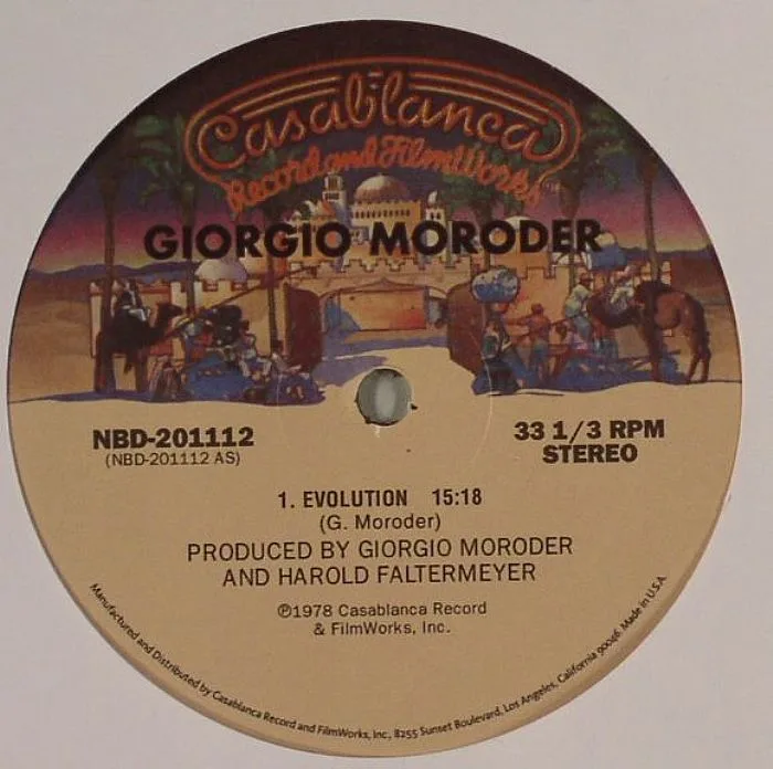 Лицевая сторона обложки — Giorgio MORODER — Evolution