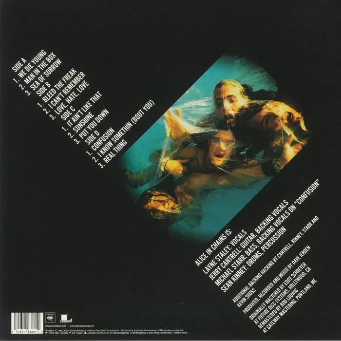 Back cover — ALICE IN CHAINS — Facelift (remastered)