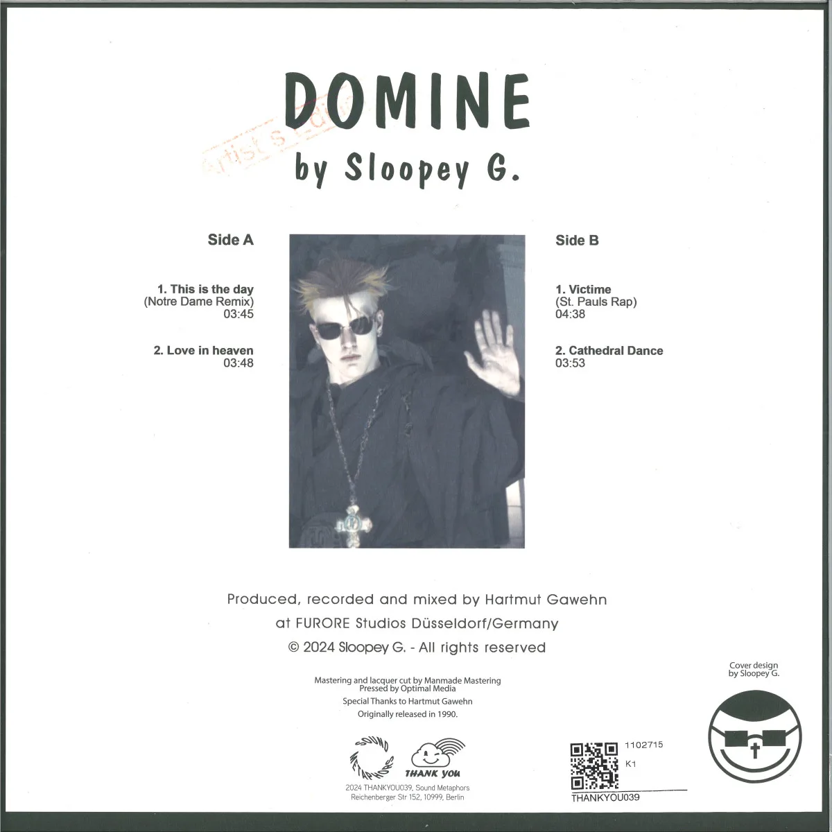 Обратная сторона обложки — Sloopey G. — Domine