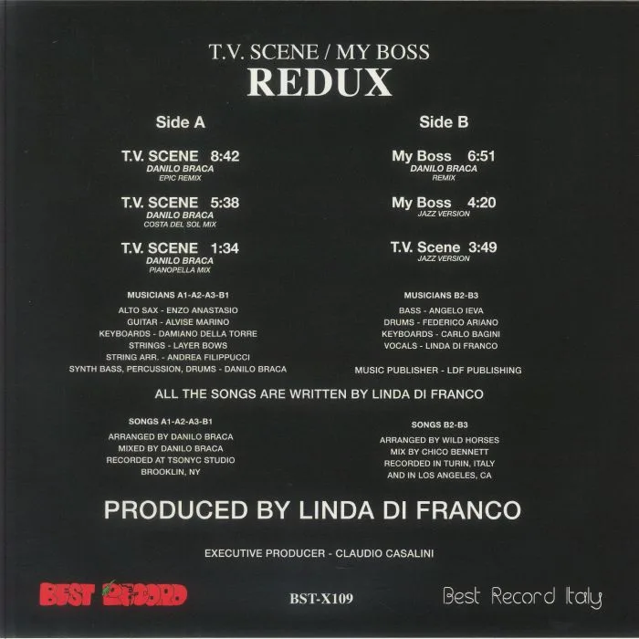 Обратная сторона обложки — Linda DI FRANCO — Redux