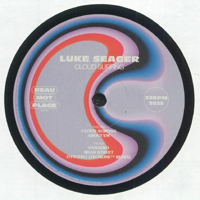 Лицевая сторона обложки — Luke SEAGER — Cloud Surfing