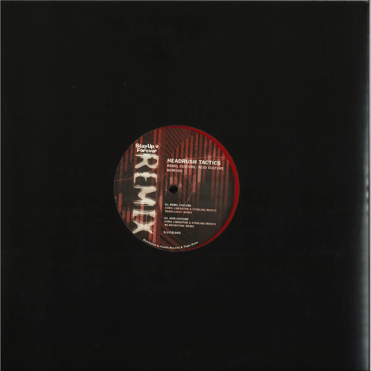 Обратная сторона обложки — Headrush Tactics — Rebel Culture / Acid Culture