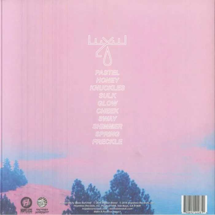 Back cover — MOOSE BLOOD — Blush (reissue)