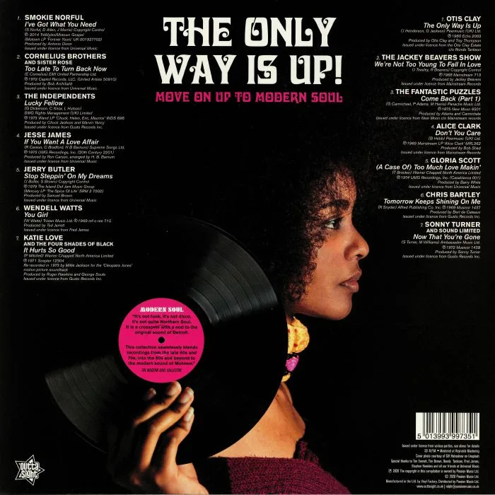 Обратная сторона обложки — VARIOUS — The Only Way Is Up