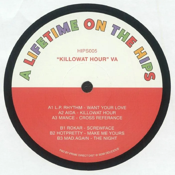 Обратная сторона обложки — LP RHYTHM / AIDA / MANCE / ROKAR / HOTTPRETTY / MAD AGAIN — Killowat Hour
