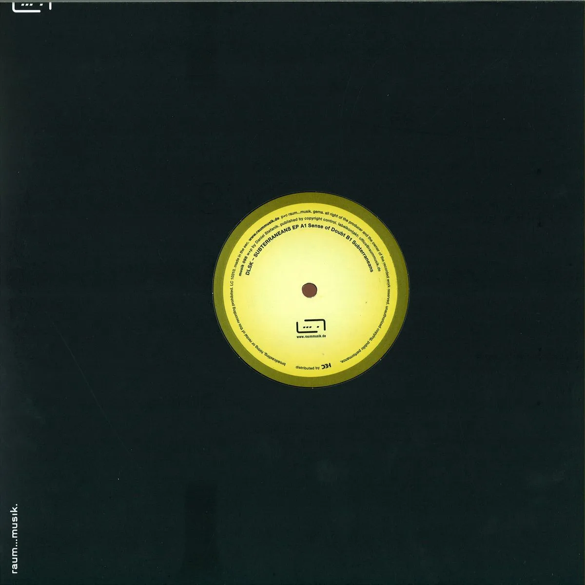 Back cover — Dlsk — Subterraneans Ep