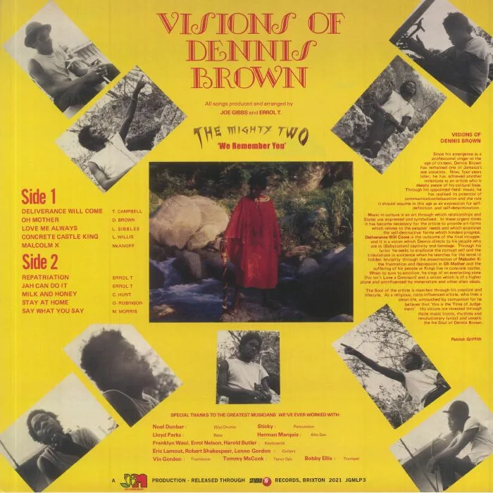 Back cover — Dennis BROWN — Visions Of Dennis Brown