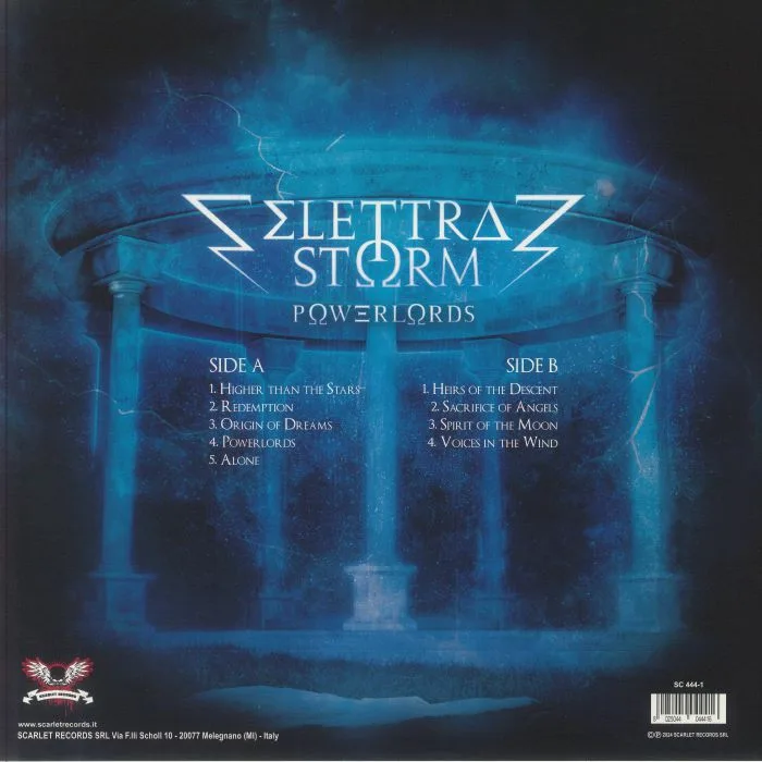 Обратная сторона обложки — Elettra STORM — Powerlords