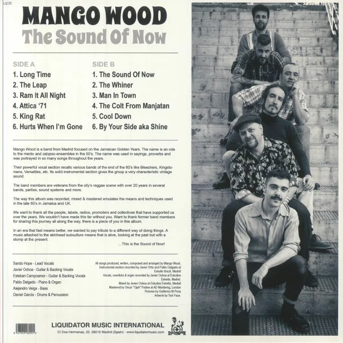 Back cover — MANGO WOOD — The Sound Of Now