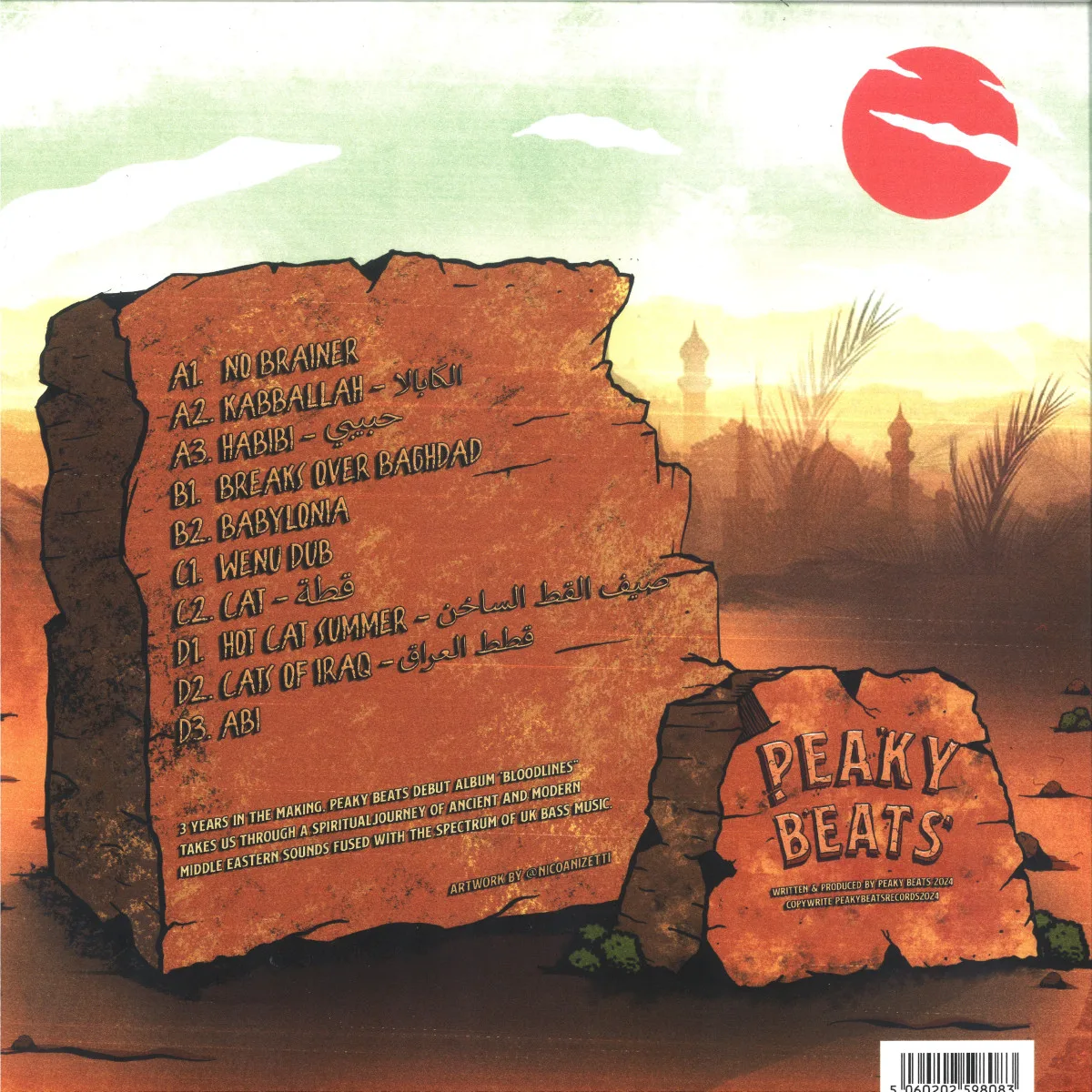 Back cover — Peaky Beats — Bloodlines