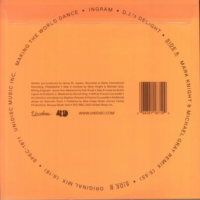 Back cover — INGRAM — DJ's Delight