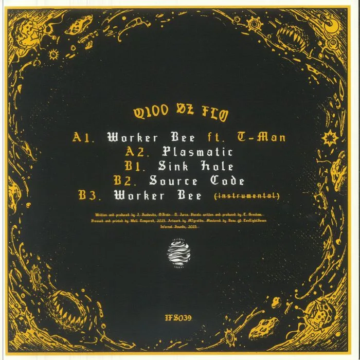 Back cover — Q100 / 0Z / FLO — Worker Bee EP