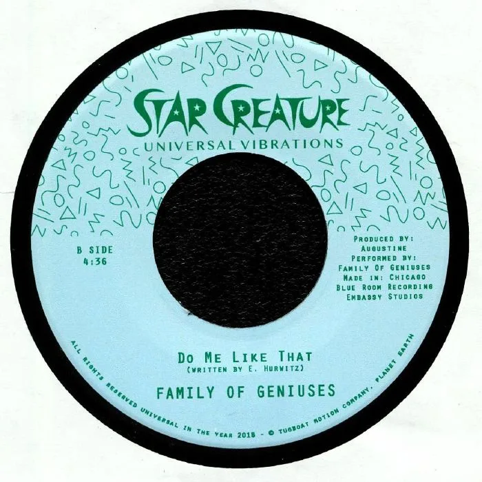 Back cover — FAMILY OF GENIUSES — Let's Not Start A Fight (Let's Get Down Tonight)