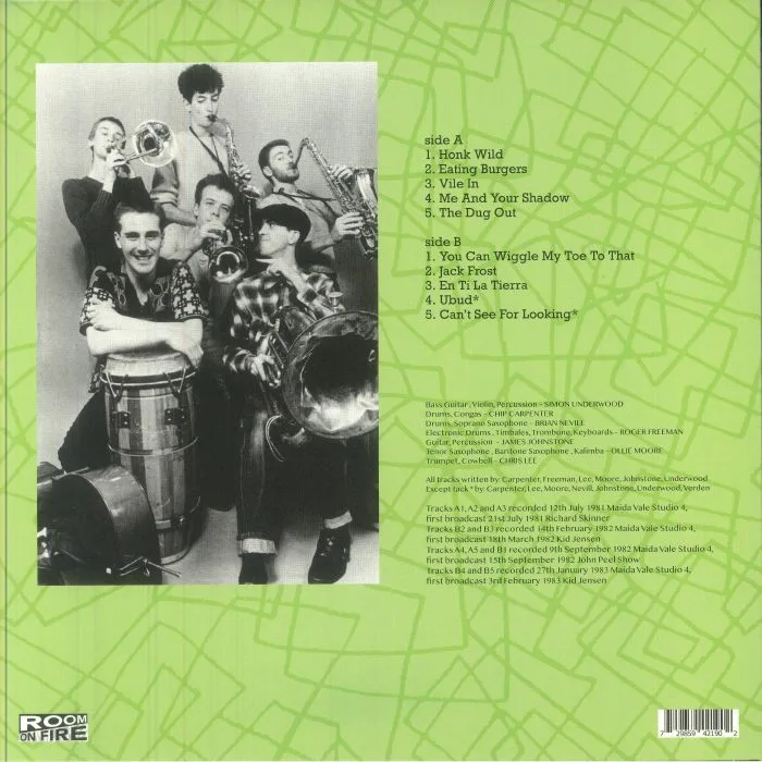 Обратная сторона обложки — PIGBAG — The Sessions 1981-1983 Radio Broadcast